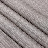 帯揚げ　草木染縦横リボン縞 　煤色（すすいろ）（07）