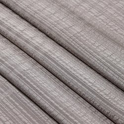 画像1: 帯揚げ　草木染縦横リボン縞 　煤色（すすいろ）（07）