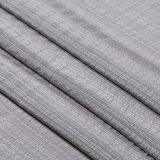 帯揚げ　草木染縦横リボン縞 　桔梗鼠（ききょうねず）（14）