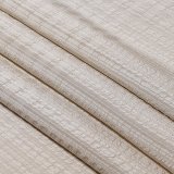 帯揚げ　草木染縦横リボン縞 　亜麻色（あまいろ）（05）