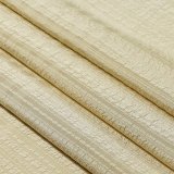 帯揚げ　草木染縦横リボン縞 　白橡（しろつるばみ）（02）