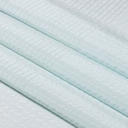 画像1: 帯揚げ　草木染竪絽半々銀糸入り 　藍白（あいじろ）（12）