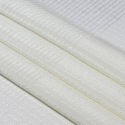 画像1: 帯揚げ　草木染竪絽半々銀糸入り 　練色（ねりいろ）（02）