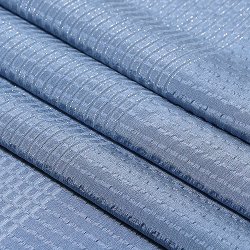 画像1: 帯揚げ　草木染竪絽半々銀糸入り 　薄花色（うすはないろ）（14）