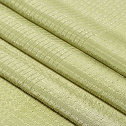 画像1: 帯揚げ　草木染竪絽半々銀糸入り 　青丹（あおに）（07）