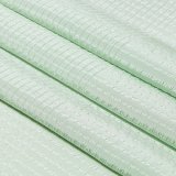 帯揚げ　草木染竪絽半々銀糸入り 　白緑（びゃくろく）（06）