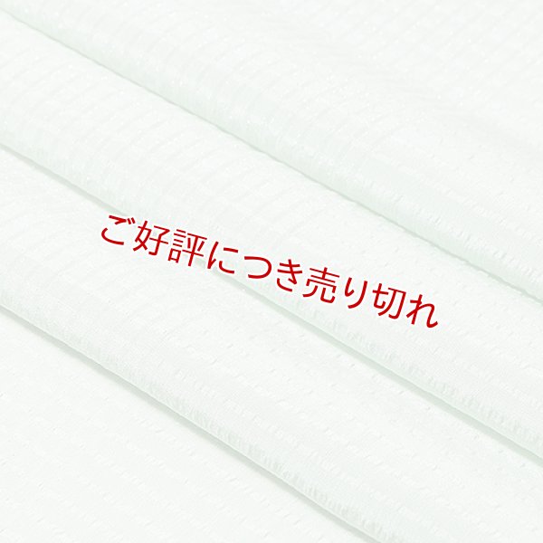 画像1: 帯揚げ　草木染竪絽半々銀糸入り 　白緑（びゃくろく）（06） (1)