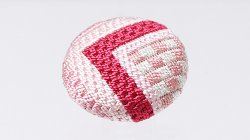 画像1: 帯留め　絽刺し　大なり（ピンク）