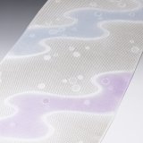 帯揚げ　メッシュ流水水引ぼかしに水玉　（06）