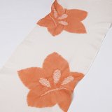 帯揚げ　絽輪出し大桔梗　（01）