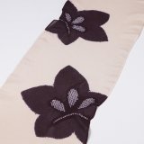 帯揚げ　絽輪出し大桔梗　（04）