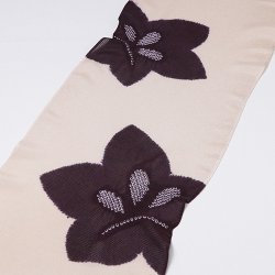 画像1: 帯揚げ　絽輪出し大桔梗　（04）