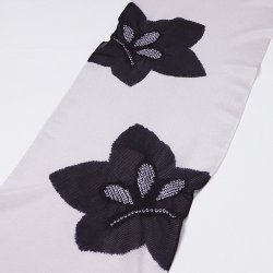 画像1: 帯揚げ　絽輪出し大桔梗　（05）