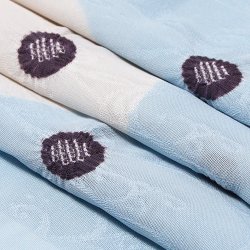 画像1: 帯揚げ　紋紗二色染め分け水玉　（04）