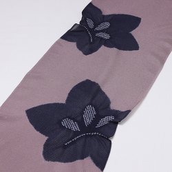 画像1: 帯揚げ　絽輪出し大桔梗　（06）