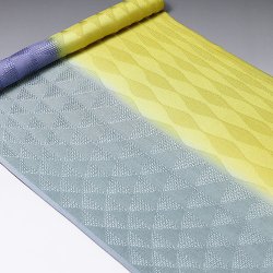 画像1: 帯揚げ　メッシュ染め分けうろこに立涌　（03）