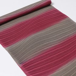 画像1: 帯揚げ　紋紗稜線二色段染め　（01）