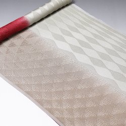 画像1: 帯揚げ　メッシュ染め分けうろこに立涌　（01）