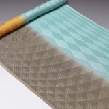 帯揚げ　メッシュ染め分けうろこに立涌　（02）