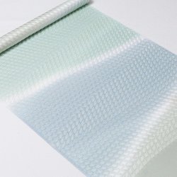 画像1: 帯揚げ　絽防染糸三色山道　（04）