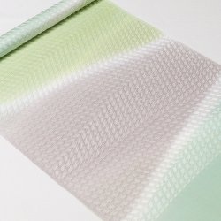 画像1: 帯揚げ　絽防染糸三色山道　（01）