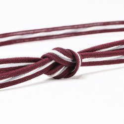 画像1: 帯締め　レース平唐洋角ひねり撚房　（01）