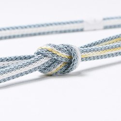 画像1: 帯締め　レース片胴配色ぼかし撚房　（03）