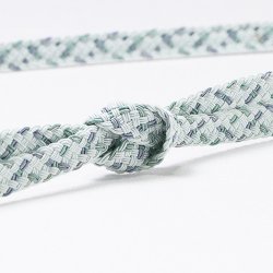 画像1: 帯締め　レース重打二色絣撚房　（04）