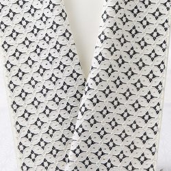 画像1: 半襟　コットンレース　七宝（02）