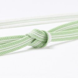 画像1: 帯締め　レース真砂子二本筋撚房　（04）