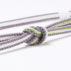 画像1: 帯締め　レース片胴配色ぼかし撚房　（04）