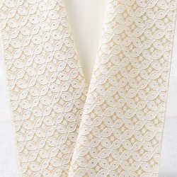 画像1: 半襟　コットンレース　七宝（01）