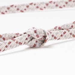 画像1: 帯締め　レース重打二色絣撚房　（01）