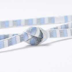 画像1: 帯締め　レース綾竹すだれ濃淡袴房　（04）