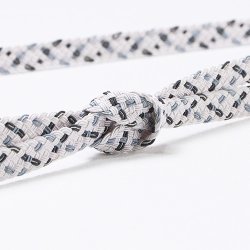 画像1: 帯締め　レース重打二色絣撚房　（08）