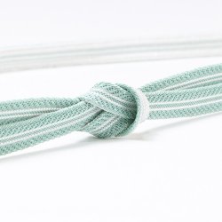 画像1: 帯締め　レース真砂子二本筋撚房　（05）