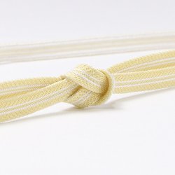 画像1: 帯締め　レース真砂子二本筋撚房　（03）