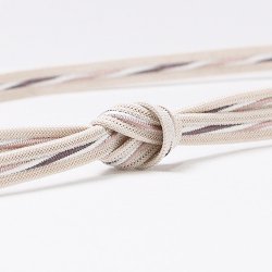 画像1: 帯締め　レース平唐洋角ひねり撚房　（06）