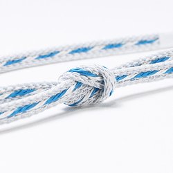 画像1: 帯締め　レースねじりストライプ撚房　（04）