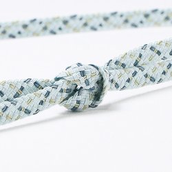 画像1: 帯締め　レース重打二色絣撚房　（05）