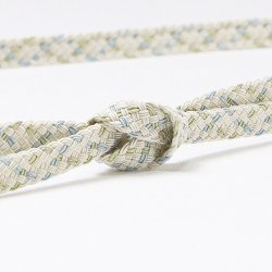 画像1: 帯締め　レース重打二色絣撚房　（02）