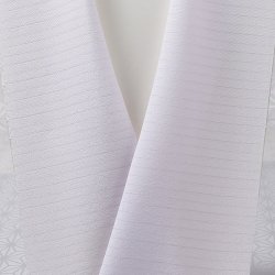 画像1: 半襟　絽塩瀬無地　白藤色（しらふじいろ）（14）