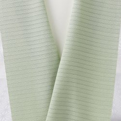 画像1: 半襟　絽塩瀬無地　山葵色（わさびいろ）（34）