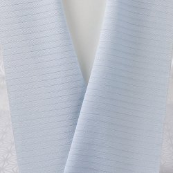 画像1: 半襟　絽塩瀬無地　サックスブルー（08）