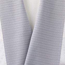 画像1: 半襟　絽塩瀬無地　銀鼠（ぎんねず）（36）