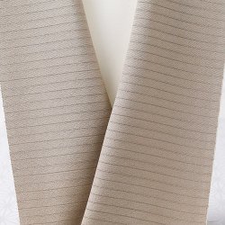 画像1: 半襟　絽塩瀬無地　江戸鼠（えどねず）（32）