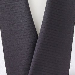 画像1: 半襟　絽塩瀬無地　チャコールグレー（31）