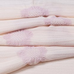画像1: 帯揚げ　絽輪出し五ツ梅　薄桜（うすざくら）／淡紅藤（あわべにふじ）（03）