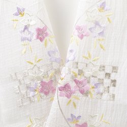 画像1: 半襟　麻絽 刺繍いろいろ　（11）
