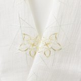 半襟　麻絽 刺繍いろいろ　（08）